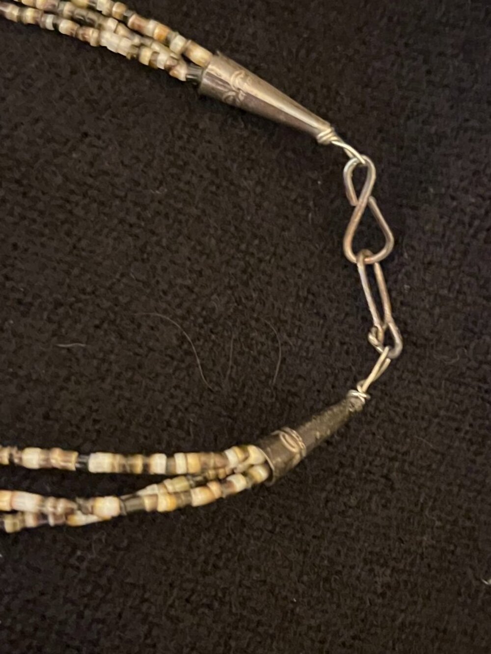 Native American Santo Domingo 3 Strand Treasure Necklace - Picture 3 of 12